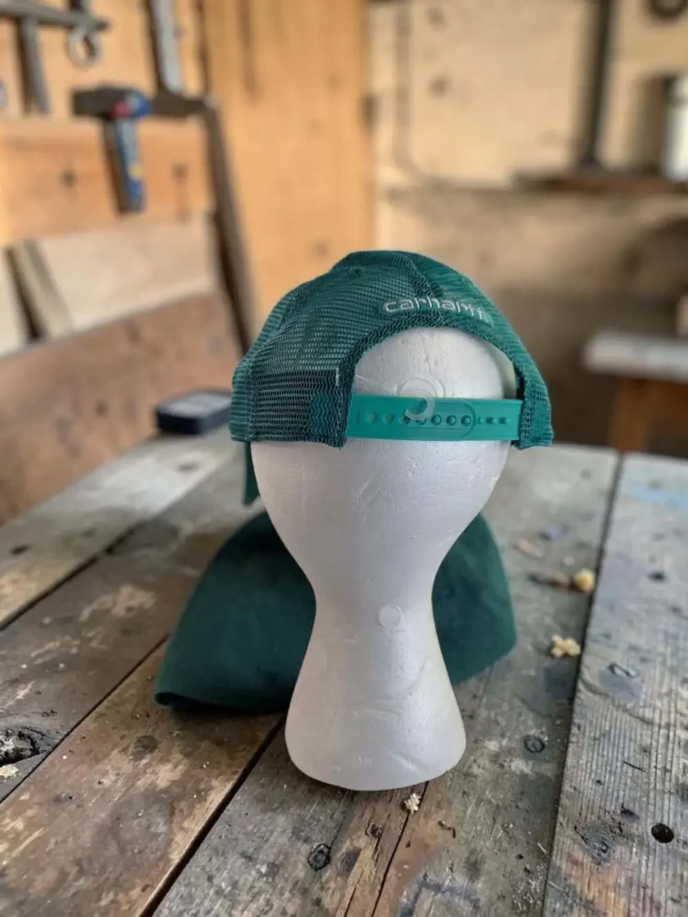 Carhartt AH0286 Mesh-Back Canvas Trucker Cap in Teal